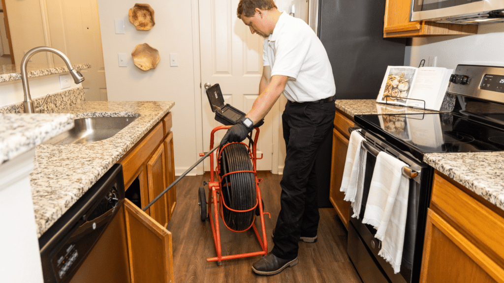 cleaning drainage pipes